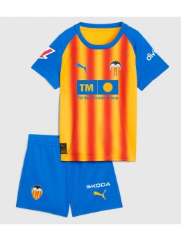 Billige Valencia Tredjedraktsett Barn 2025-26 Kortermet (+ Korte bukser)